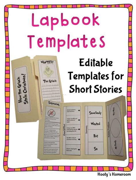 Lapbook Templates 4d6