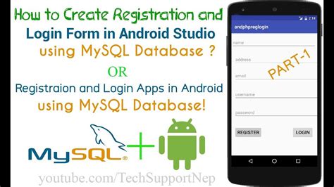 Create Registration And Login Form In Android Studio Using Mysql