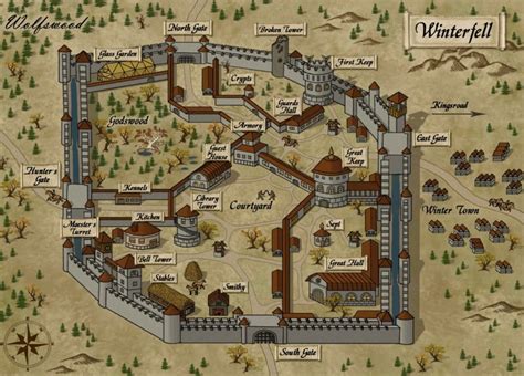 Because Of Course There Are Detailed Diagrams Of Winterfell Freefolk