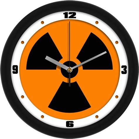 Radioactive Sign Wall Clock Suntimedirect