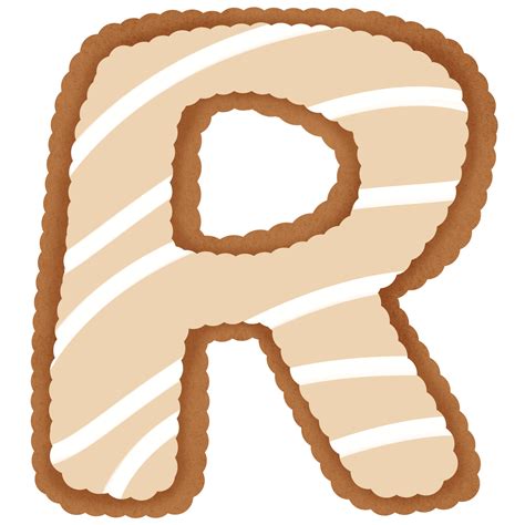 Hand Drawn Gingerbread Alphabet 34722822 Png