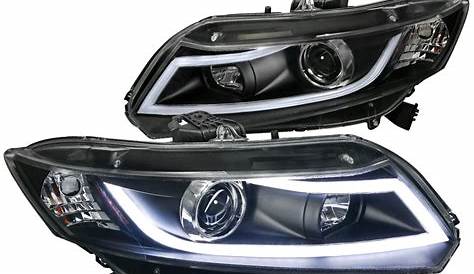 Spec-D Tuning Projector Headlights W/ Led Light Bar for 2012-2014 Honda