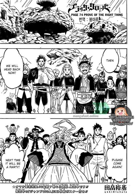 Black Clover Chapter 74 Prove Of The Right Thing Black Clover