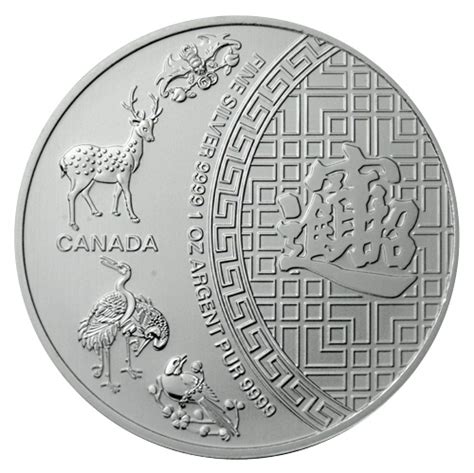 2014 Canada 1 Troy Oz 9999 Fine Silver Five Blessings 5 Coin The