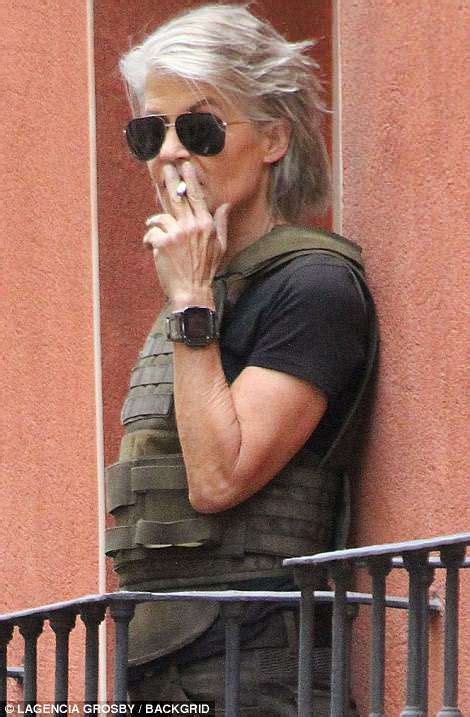 Linda Hamilton Is Seen On Set Of Terminator Movie For First Time