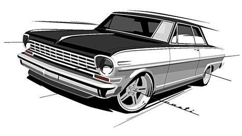 Chevy Nova Body Drawings