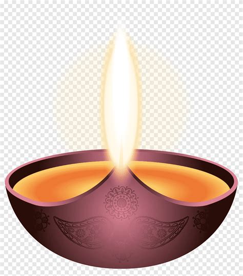 Free Download Diwali Diya Candle Purple Candle Happy Diwali Brown