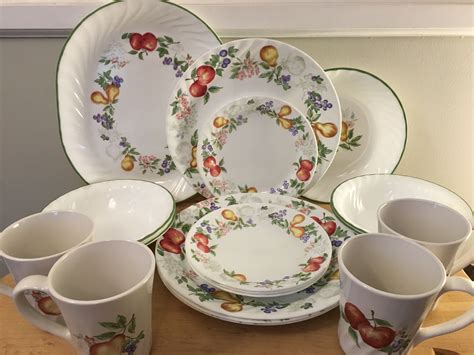 Corelle Impressions Chutney 18 Pieces 4 Dinner Plates 4 Side Plates 4