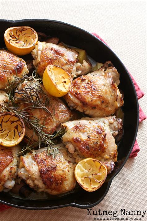 Serve with 2 forks for divvying up the meat at the table. Cast Iron Chicken | Nutmeg Nanny