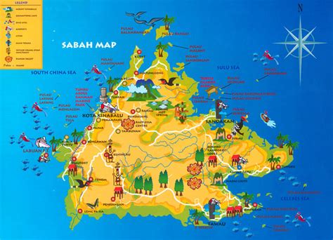 There are numerous cities in malaysia that are worth a visit. Sabah Map | Visit HolidaysInMalaysia.org for more travel ...