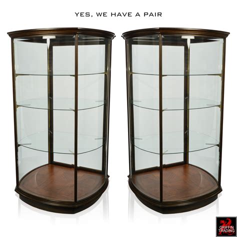 Custom Made Curved Glass Display Cases For Sale At Griffin Trading
