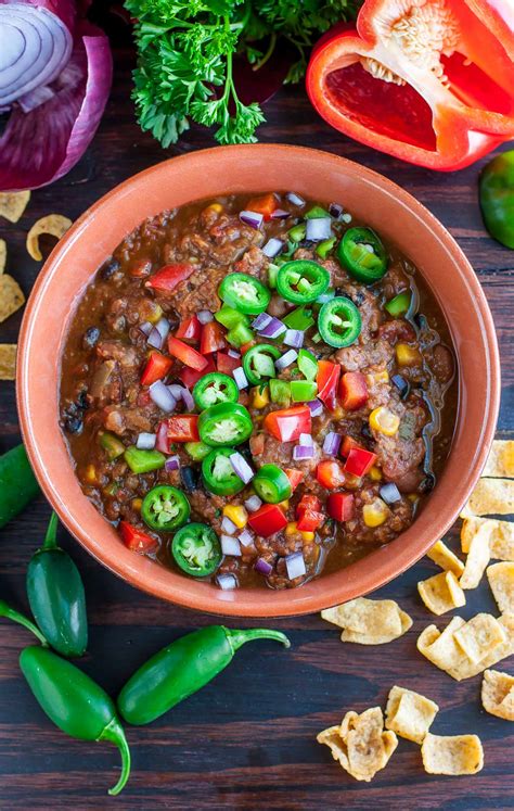 Vegan Lentil Chili Instant Pot Slow Cooker Peas And Crayons