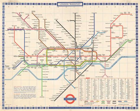 London Transport Underground Geographicus Rare Antique Maps