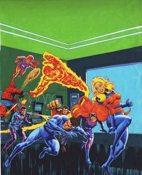 Fantastic Four Vs Frightful Four By Thomas Frisano