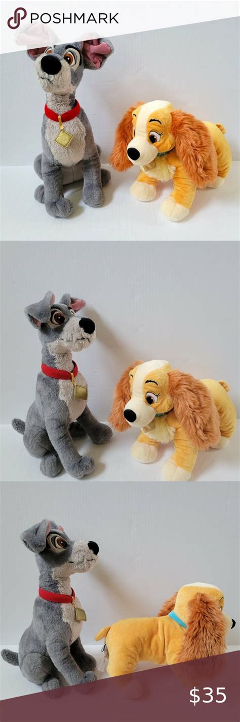 Disney Store Lady And The Tramp Plush Set Disney Store Lady And The