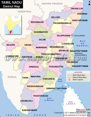 Find detailed map of tamil nadu showing the important areas, roads, districts, hospitals, hotels, airports, places of interest, landmarks etc on map. TECHNO SOURCE
