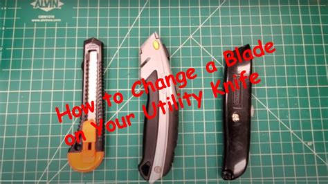 How To Change A Blade On Your Utility Knife Youtube