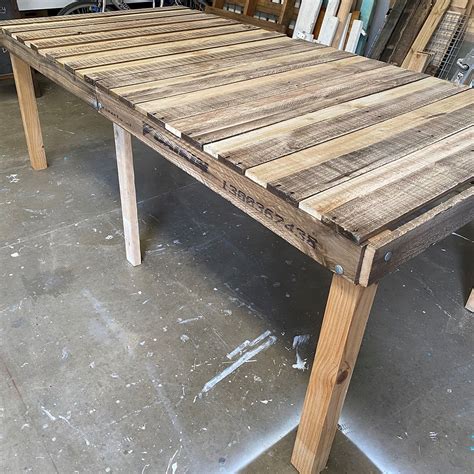 How To Build A Pallet Timber Table Bunnings Workshop Community