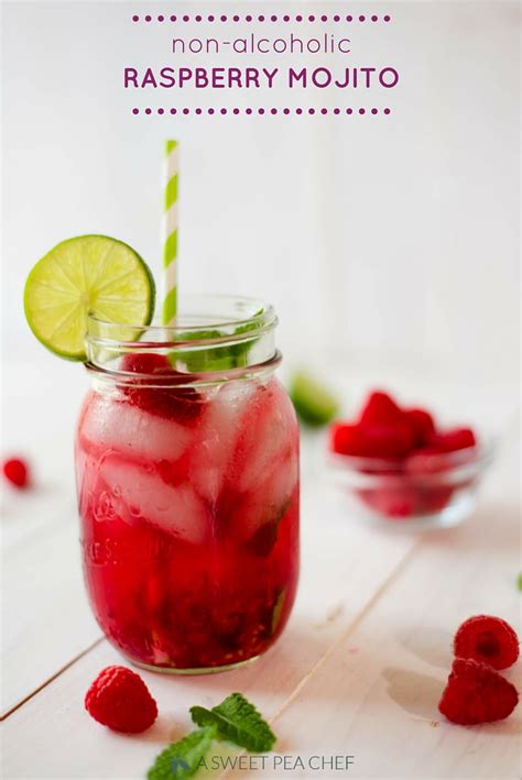 Baby shower brunch menu and recipes. Non Alcoholic Raspberry Mojito • A Sweet Pea Chef