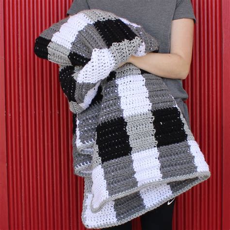 Crochet Buffalo Check Gingham Blanket Daisy Farm Crafts Instagram