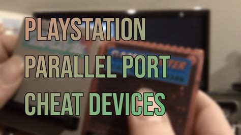 Playstation Parallel Port Cheat Devices Youtube