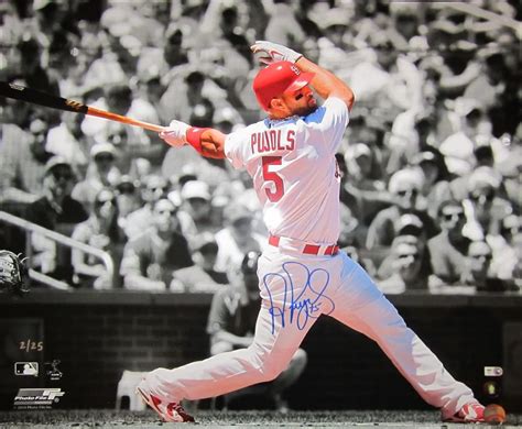 Albert Pujols Autographed Photo 20x24 Limited Edition Of 25