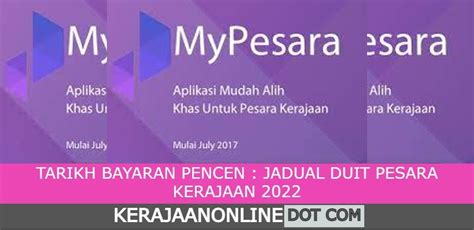 Tarikh Bayaran Pencen Jadual Duit Pesara Kerajaan Kerajaan Online