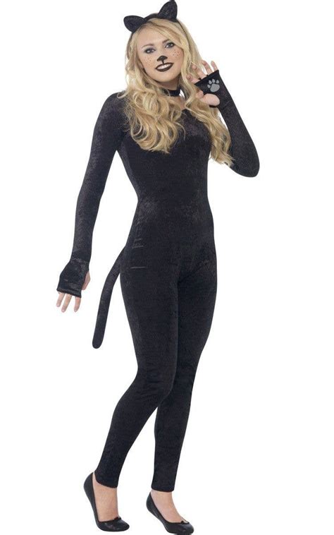 Catsuit Teen Girls Costume Girls Black Cat Halloween Costume