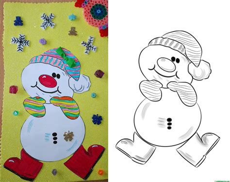 Lo del seo negativo es una broma. Muñeco de nieve (en varias versiones) - Web del maestro