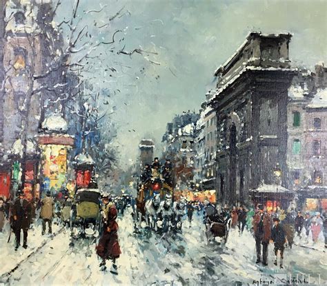 Sold Price Antoine Blanchard French 1910 1988 Parisian Winter In