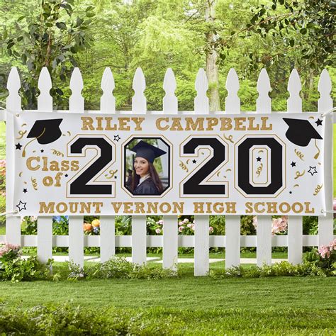 Personalized Year Of The Graduate Photo Banner 2 Sizes Available