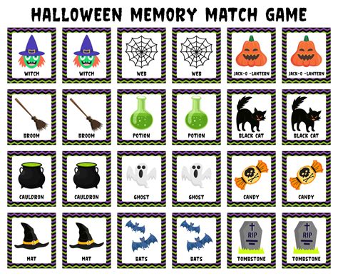 15 Best Printable Halloween Matching Game For Toddlers Pdf For Free At