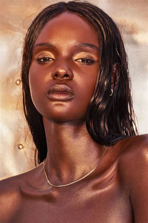 Ducky Thot In FENTY Body Glitter Summer Beauty Beautiful Black Women