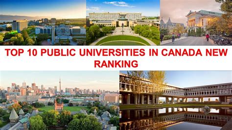 top 10 public universities in canada new ranking youtube