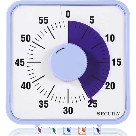 Secura 75 Inch Visual Timer 60 Minute Visual Oversize Countdown Timer