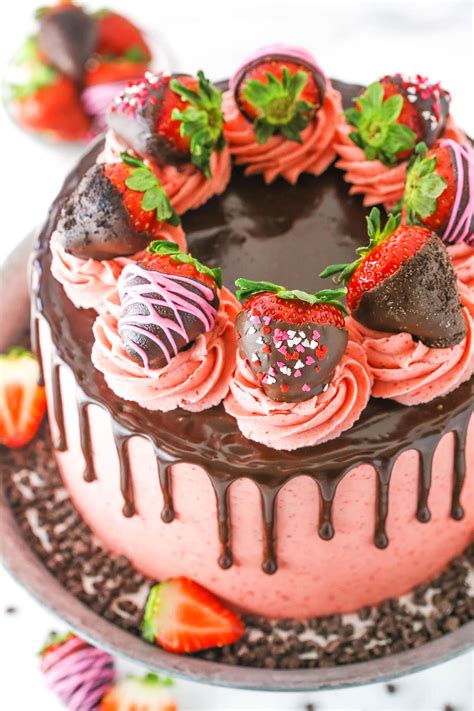 Chocolate Covered Strawberry Layer Cake Life Love And Sugar
