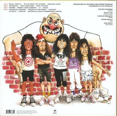 Anthrax State Of Euphoria 30th Anniversary Edition Uk 2 Lp Vinyl