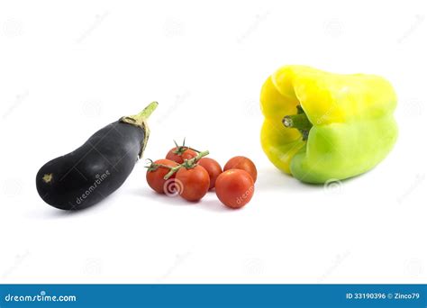 Pepper Tomato And Eggplant Stock Photo Image Of Organic 33190396