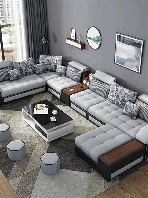 2021 Newest Functional Sofa 7 Seater Sofa Set Designs Living Room