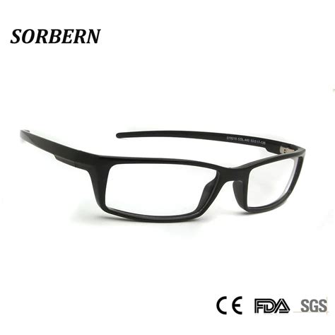 Sorbern Men Square Sports Eyeglasses Tr90 Memory Optical Frames Male Prescription Eyewear