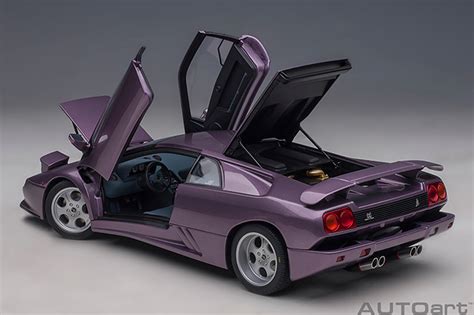 118 Lamborghini Diablo Se30 Jota Viola Se30 Metallic Purple Car