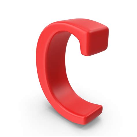 Red Small Letter C Png Images And Psds For Download Pixelsquid S111247287