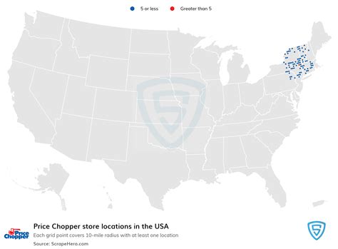 Number Of Price Chopper Locations In The Usa In 2024 Scrapehero