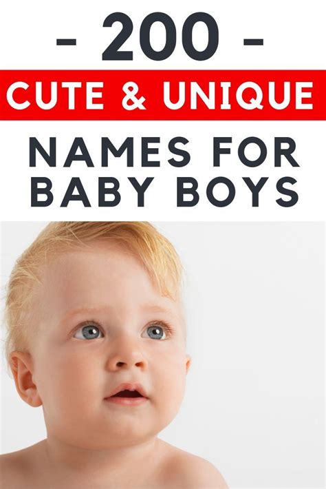 200 Cute Unique Names for Boys That You'll Adore | Unique boy names, Baby names, Unique baby names