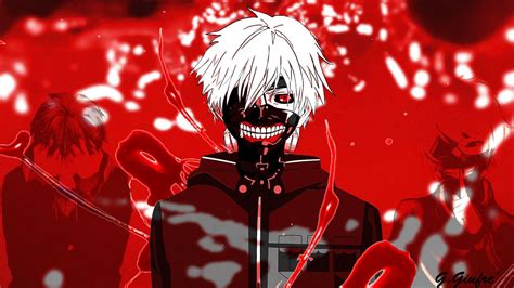 Join now to share and explore tons of collections of awesome wallpapers. Wallpaper : illustration, anime, red, Kaneki Ken, Tokyo ...
