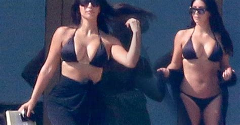 Kim Kardashian Sizzles Once Again In Skimpy Bikini And Swaps Yellow For