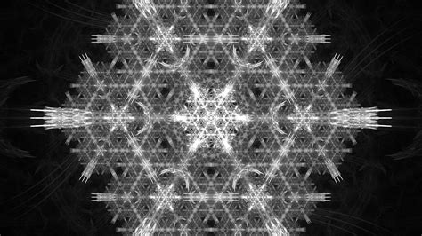 Download Wallpaper 3840x2160 Snowflake Pattern Fractal Structure