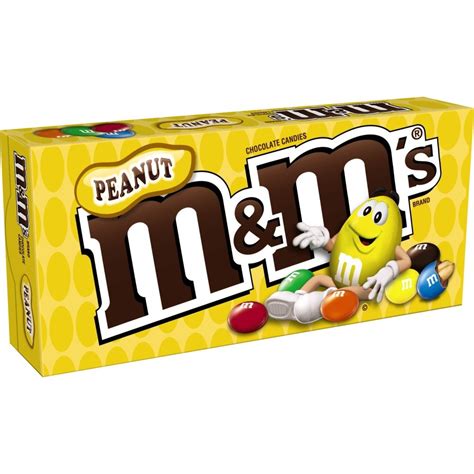 Mandms Peanut Chocolate Candies 879 G Yellow And Brown