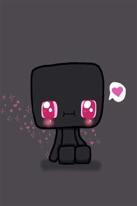 Cute Enderman Minecraft Drawings Minecraft Anime Minecraft Pictures