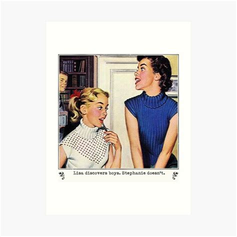 Vintage Lesbian Illustration Art Print For Sale By Dykeistired